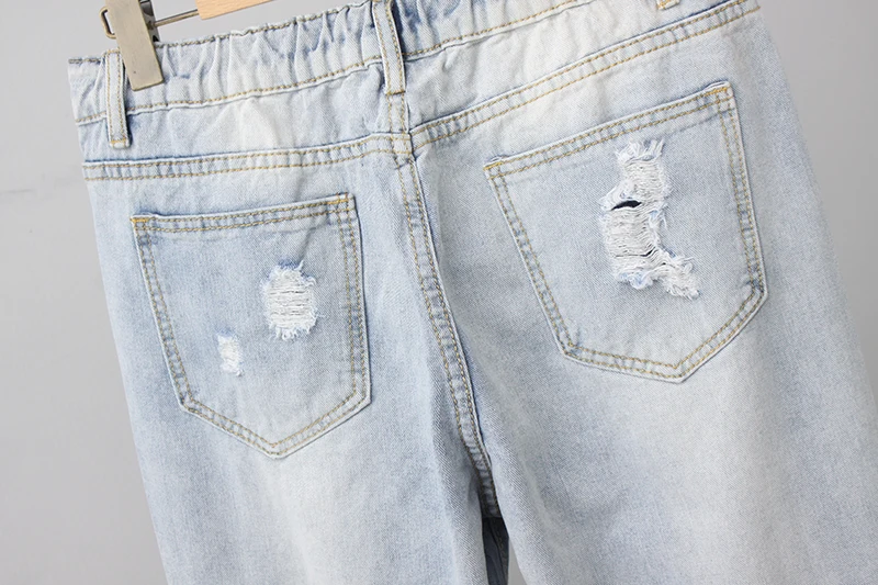 Jeans Women Casual Denim Ankle-Length Boyfriend Pants Women Print Pants Casual Harem Pants Female Plus Size 4XL 5XL