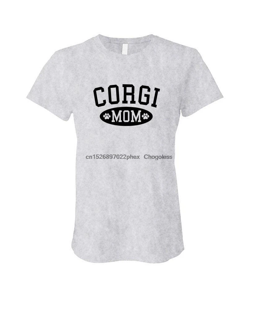 Женская хлопковая Футболка CORGI MOM |
