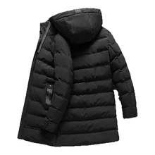 Модная зимняя куртка мужская брендовая одежда новая парка мужские толстые теплые длинные пальто мужские пальто высокого качества с капюшоном куртка 4XL