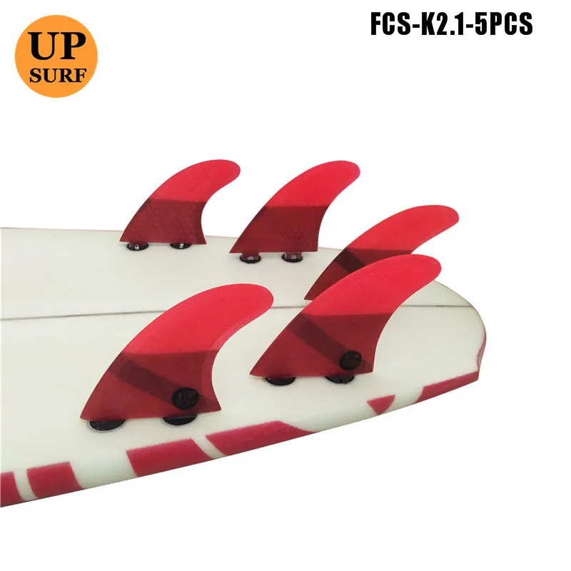 Плавники для серфинга quilhas FCS K2.1 из стекловолокна сотовые волокна плавники для серфинга красный, зеленый, синий, черный плавники для серфинга 4 штуки три четырехъярусные плавники