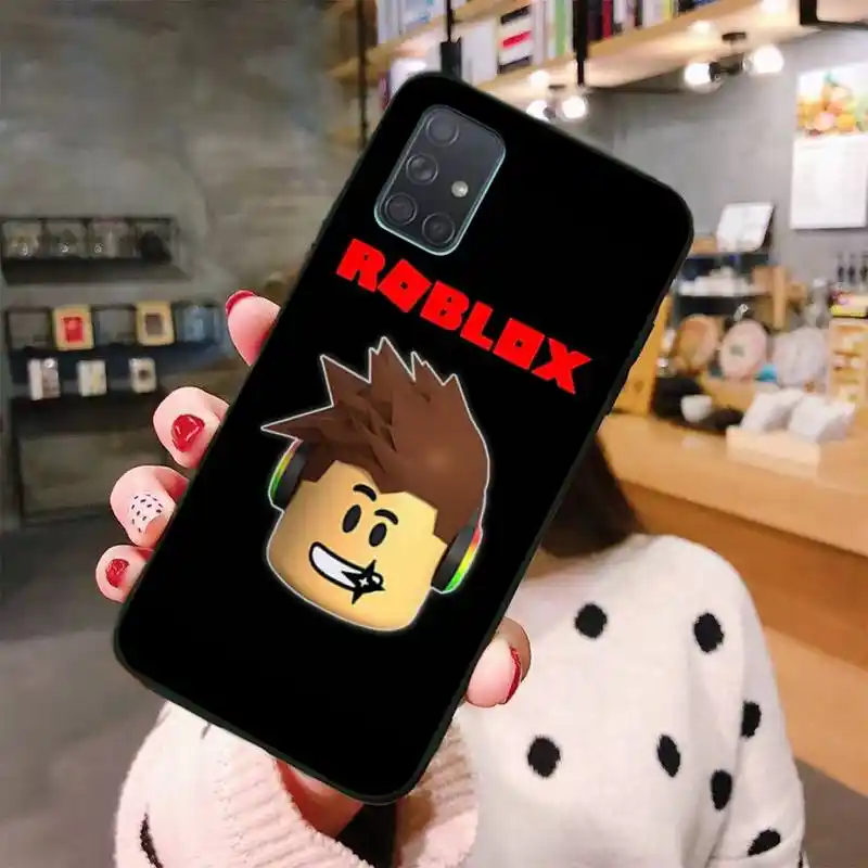 Yjzfdyrm Roblox Video Game Black Cell Phone Case For Samsung Galaxy A01 A11 A31 A81 A10 A20 A30 A40 A50 A70 A80 A71 A91 A51 Phone Case Covers Aliexpress - galaxy o o roblox