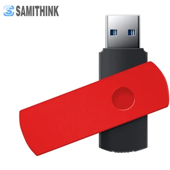 

SAMITHINK USB Flash Drive High Speed USB 3.0 Flash Pen Drive Metal Swilvel USB Key Flash Memory Stick 128GB 64GB 32GB 16GB 8GB