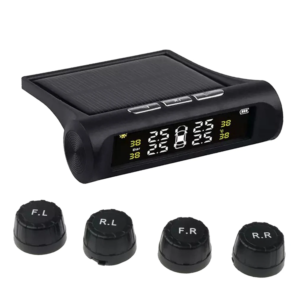 Система контроля давления в шинах RV/Car TPMS с внешним датчиком на солнечной батарее