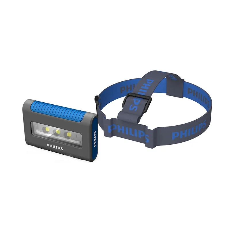 PHILIPS LPL38set2 для Фонарь(на голову) светодиод.(синий) RCH6 LED, 130/70 лм, съёмный(2 шт.) портативный освещение примерка