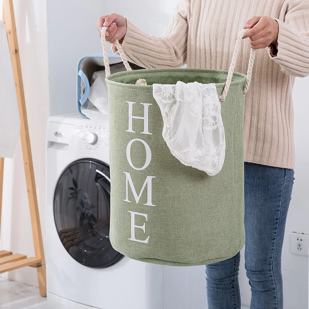 Laundry Washing Dirty Clothes Basket Bin Foldable Storage Bag Hamper Toys B 