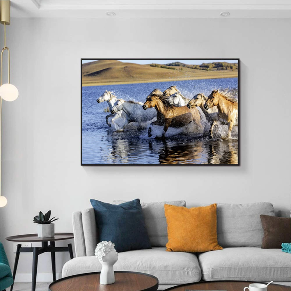 

Animal Posters and Prints Canvas Painting & Calligraphy Horse Wall Art Picture for Living Room Bedroom Home Decor Decoration