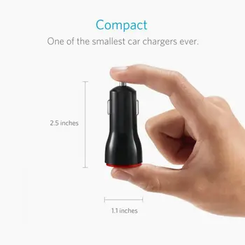 

Hot 12-24V Fast Car Charging 1PCS Dual USB Car Adapter Cigarette Lighter USB Charger 2 Port LED Display