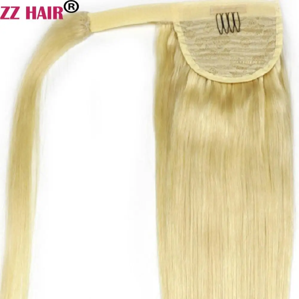 ZZHAIR, 60 г, 16 дюймов-20 дюймов, машинное производство, волосы remy, волшебное обертывание вокруг конского хвоста, человеческие волосы для наращивания, конский хвост