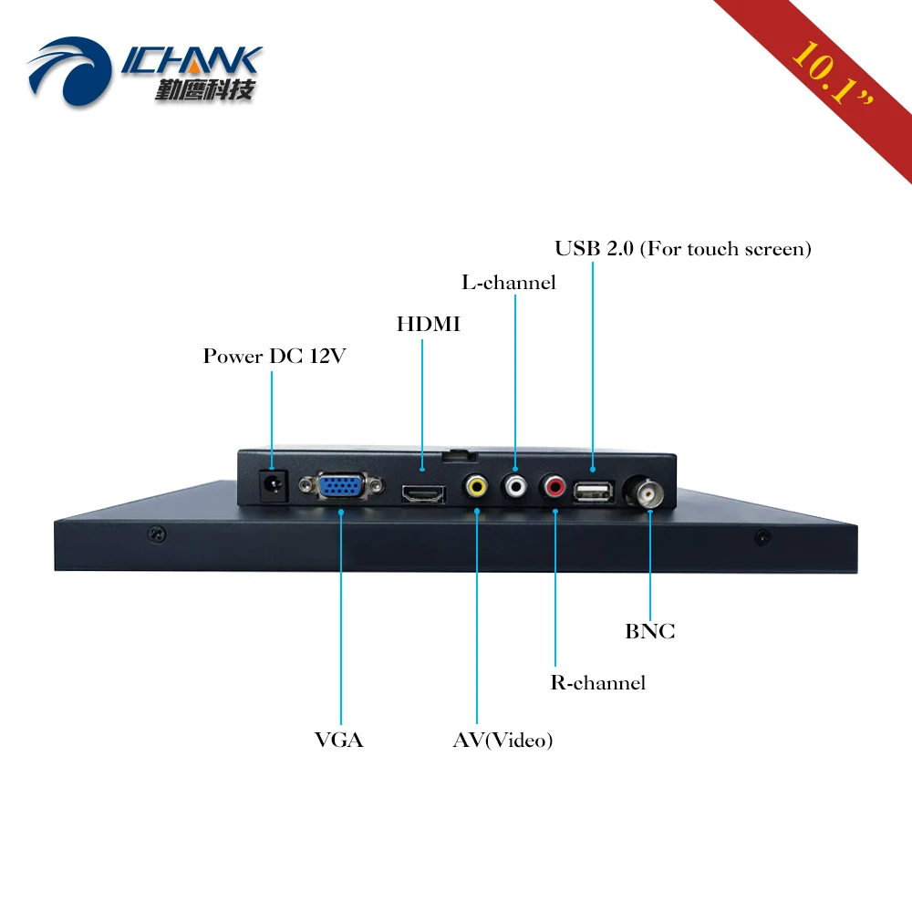 ZB101TC 59R/10 1 &quot1280x800 1080p USB HDMI VGA с защитой от помех металлический корпус промышленный