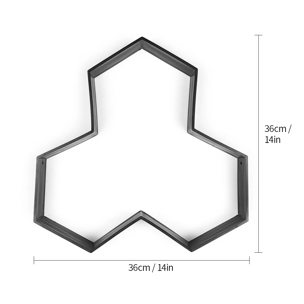 Reusable Paving Molds For Garden Paver Molds PP Resin Plastic Mold Border Maker Path Molder Cement Stone Design Concrete Molds - Цвет: Model Y