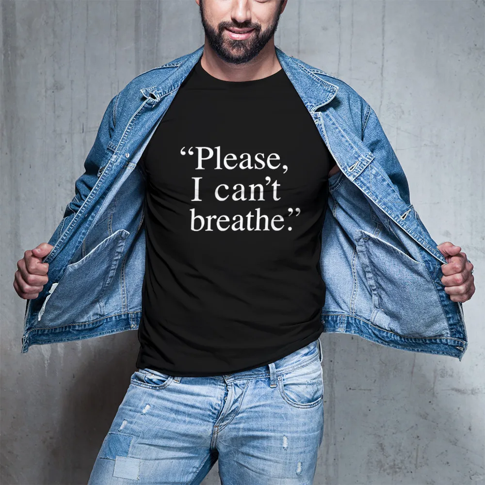 

T-Shirt for Unisex Clothing I CANT BREATHE Shirt Black Lives Matter tshirts Femme Equality Freedom Civil Rights Tee Tops Men