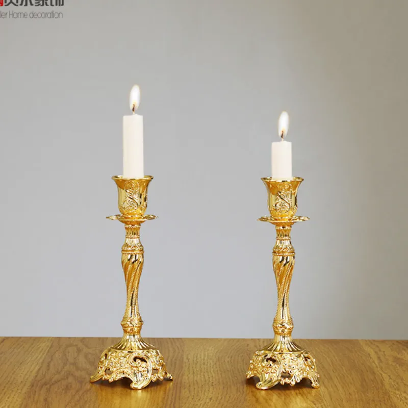 Латунный Подсвечник Advent настольный гламурный Романтический Золотой подсвечник