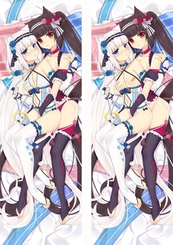 

2020 January Update Anime NEKOPARA Body Pillow Cover Case Sexy Girls Pillowcase Peach Skin 2 Way Throw Pillow case