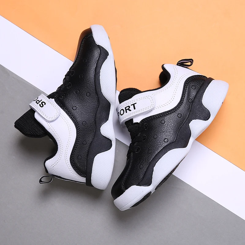 Sialia Basketball Children Shoes For Kids Sneakers Boys Casual Shoes Girls Sneakers Leather Mesh Breathable sapato infantil