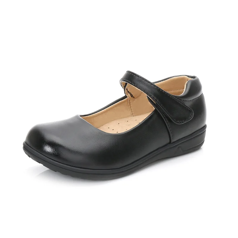 Wednesday Shoes Cosplay Baby Girl Lmitation Leather Adams Shoes New Black Children Cosplay Princess 2-16 Years leather shoes girls shoes