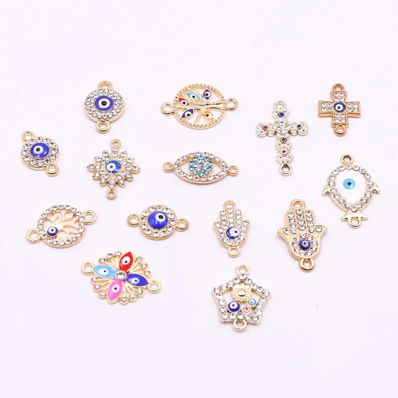 10 шт. металлическими декоративными элементами с Красочные Стразы Украшения