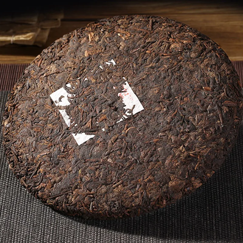 2008 год Премиум сорт шу пуэр Чай торт Ripe Pu в форме хоккейной шайбы китайский 357 г