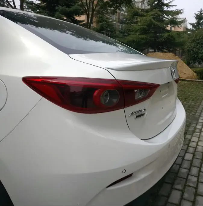Высокое качество ABS заднее крыло багажника выступ Спойлеры для Mazda 3 Axela 2013