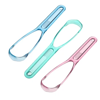 

1PC Plastic Tongue Scraper Adult Tongue Cleaner Brush Oral Hygiene Dental Tongue Fresh Breath Cleaning Brush Oral Care New
