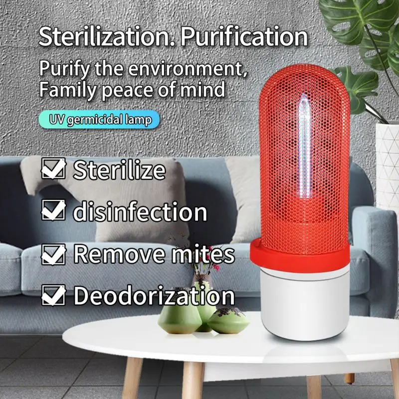 

Portable Mini LED UV Sterilizer Disinfection Light USB Ultraviolet Germicidal Disinfect Lamp Ozone Light for Home Car