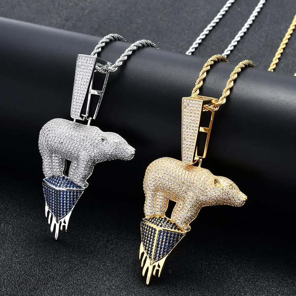 Freewear золотистый серебристый цвет ледник флуоресцентная мода хип-хоп с 20 мм