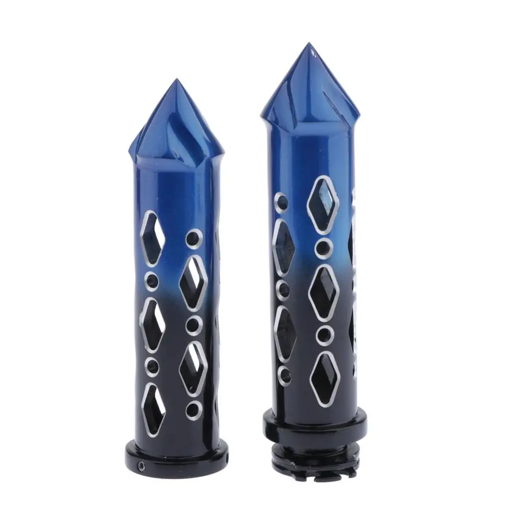 Blue Для Yamaha YZF R1 R6 R6S черный CNC 7/8 ''рукоятки шип бар концы Универсальный Подходит для Honda Suzuki - Цвет: Blue