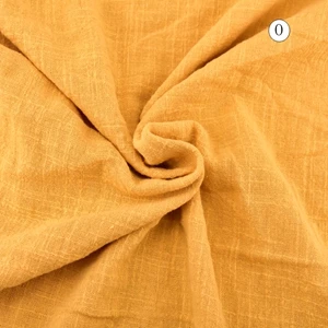 DwaIYng Чистый натуральный лен тонкий сплошной цвет мягкая льняная хлопчатобумажная ткань для «сделай сам» Лоскутная работа органический материал одежда шарф 50 см x 125 см - Цвет: 50cmx125cm 15