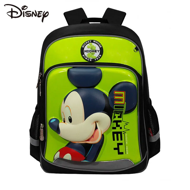 

Disney elementary schoolbags for men and women 1-6 grades Mickey cartoon backpack reduce the burden on children's shoulder bags