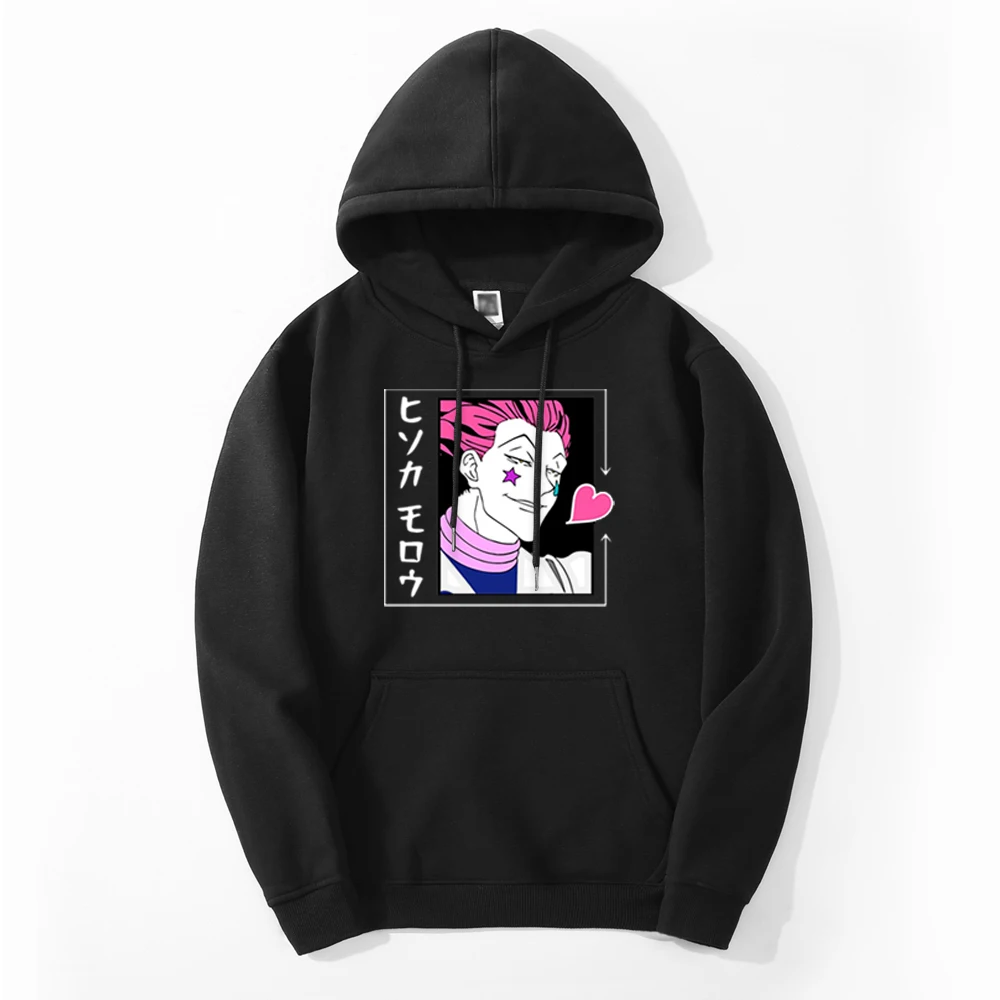 

HUNTER×HUNTER Hisoka японское аниме 2021 осенние мужские модные толстовки Толстовка Хип-хоп ткани спортивный костюм с принтом Толстовка