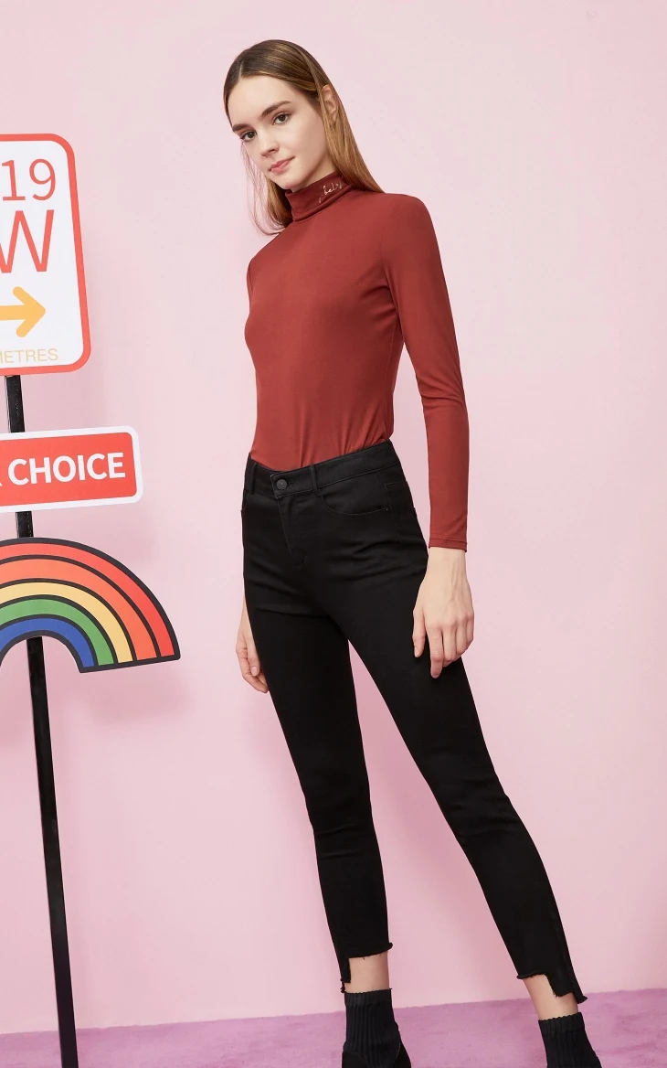 Vero Moda новые женские Нерегулярные манжеты обтягивающие укороченные джинсы | 319349549