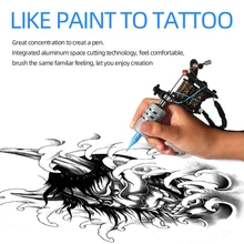 304 нержавеющая сталь тату ручка профессиональная татуировка Трубная машина ручка наконечник искусство тела инструменты сплав трубки для захвата татуировки