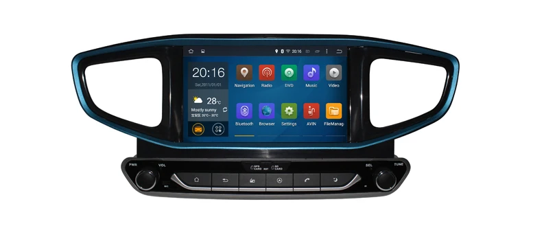 " Восьмиядерный Android 9,0 Автомобильный gps Радио навигатор для hyundai Ioniq- с 4G/Wifi DVR