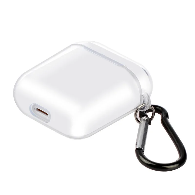 Прозрачный мягкий ПК чехол для AirPods 2 1 Air Pods прозрачный силиконовый наушников