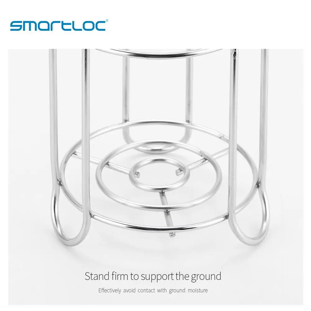 smartloc S/S Large Stand Toilet Paper Holder Tissue Roll Rack Bathroom Storage Container Bath Accessories Kitchen Organizer