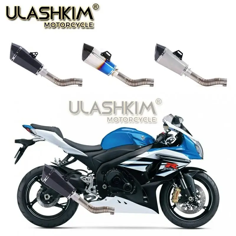 Мотоцикл Полная система глушитель выхлопной трубы среднего звена скольжения для
