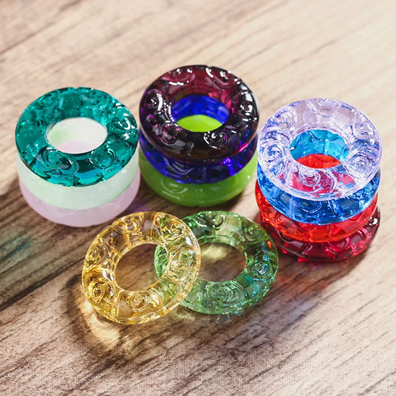 25mm Lampwork Glass Ring Crafts Bead Pendant Connector for DIY Necklace Jewelry Making Findings | Украшения и аксессуары