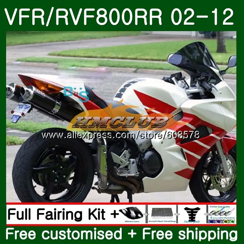 Корпус для HONDA перехватчик VFR800RR 2002 2012 красный, белый 88CL. 63 ПВП 800R VFR800 RR 02 03 04 05 06 07 08 09 10 11 12 обтекатели - Цвет: No. 1