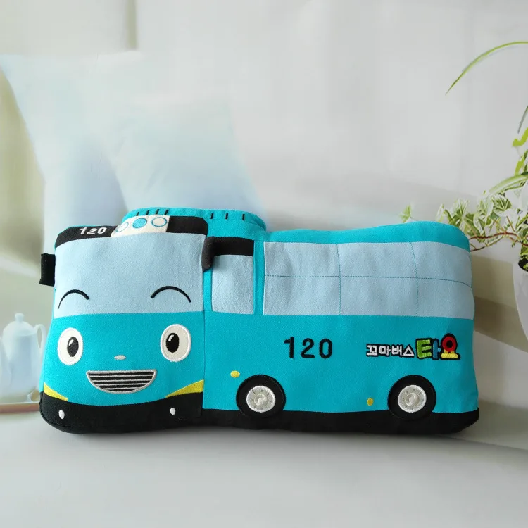 Cute Cartoon Toys Bus Pillow Chase Drama Pillow Office Back Cushion Korean Style High Quality Baby Pillow Paragraph Four Seasons