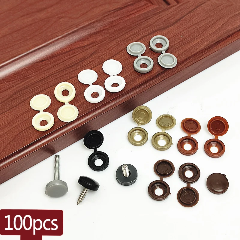 Plastic Screw Cover Caps Hardware Hinged Plastic Screw Cap Cover