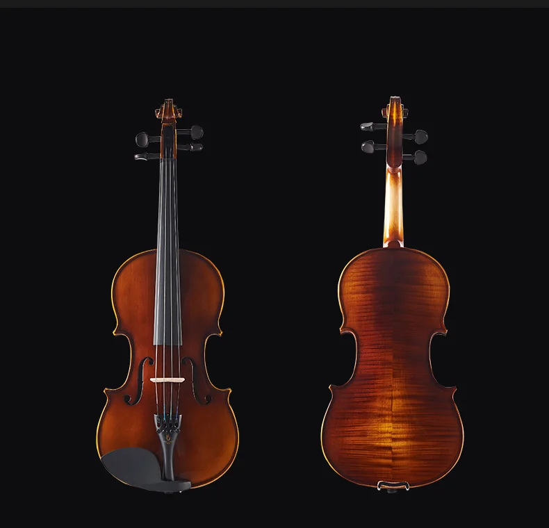 Original handmade violin maple 4/4 3/4 solid wood natural grain Red light violin children adult playing musical instruments