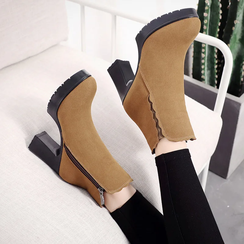 Tamanho-grande-33-43-Bloco-Salto-Alto-De-Camur-a-Botas-de-Inverno-das-Mulheres-Sapatos