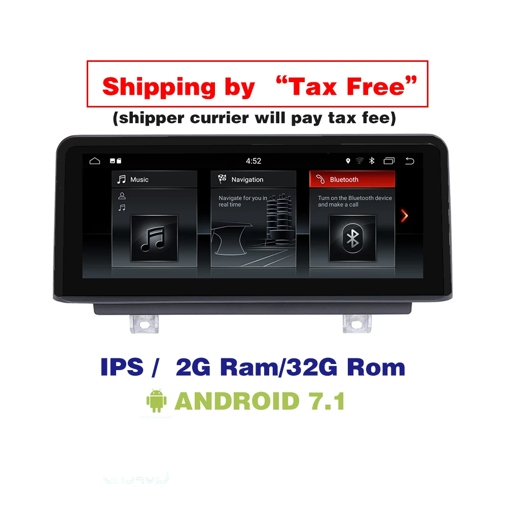 PX6 6 ядерный 4G Ram Android 9,0 автомобильный DVD мультимедийный плеер для BMW 3 серии/F30/F31/F23/F32/F33/F36 Авто аудио gps навигация - Цвет: 7.1 by free tax