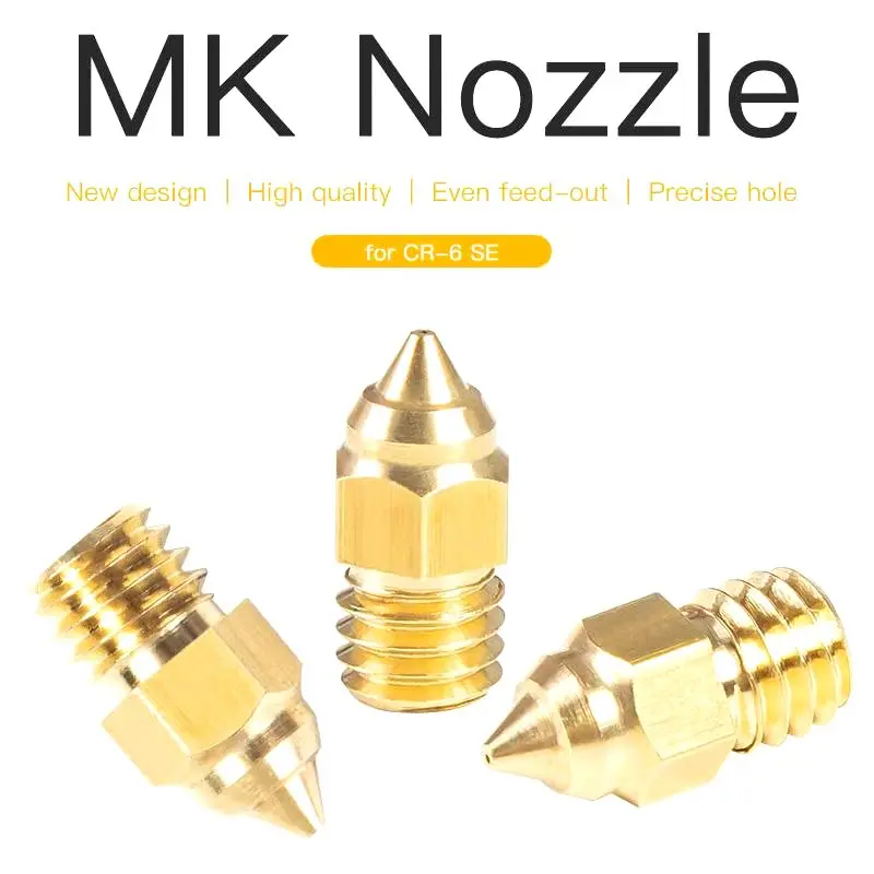 Original CRELITY 3D Ender-3 Series Ender-5 Ender-6 CR-10S Pro V2 CR-6 SE Printer Hotend Extruded Nozzles Part | Компьютеры и офис