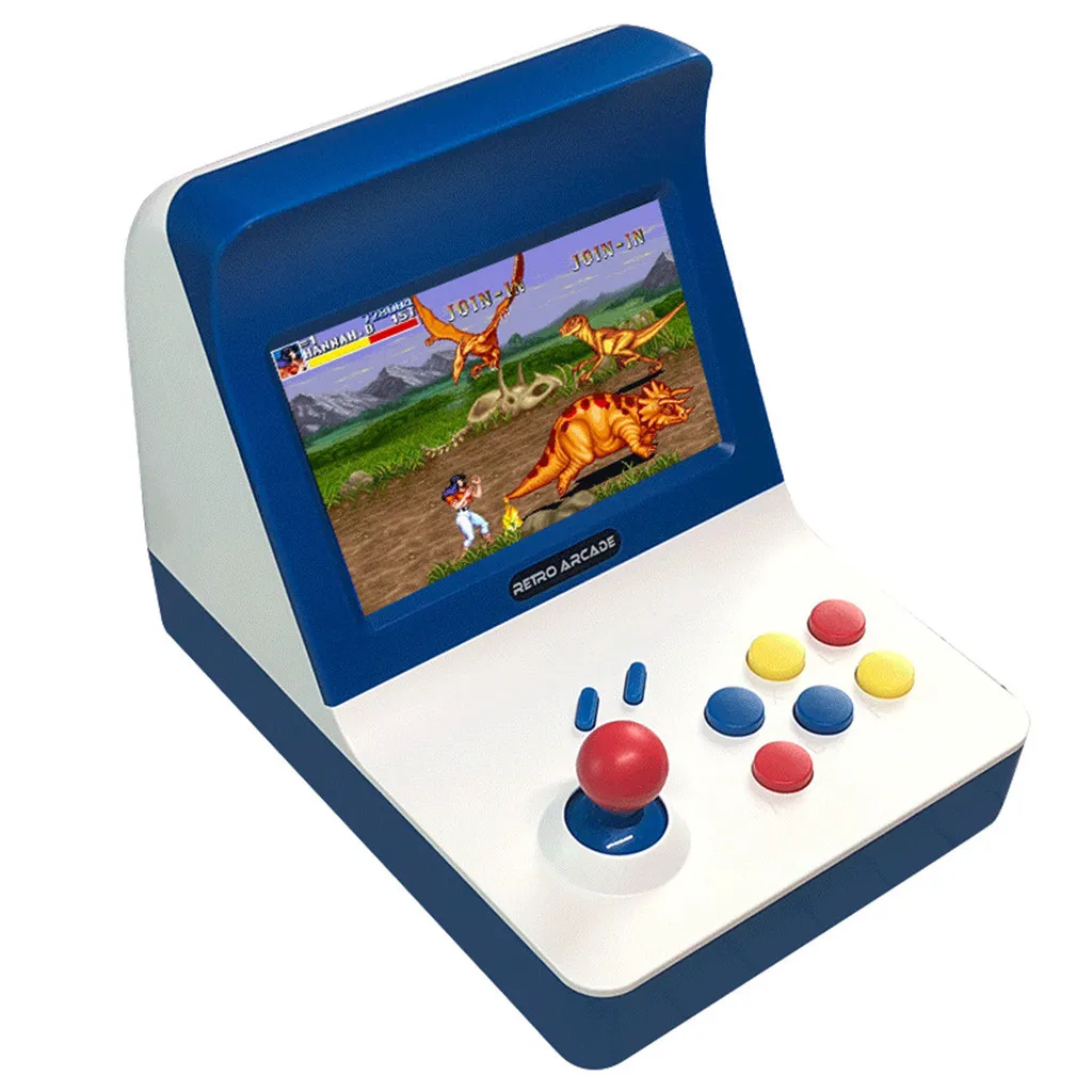 blue Мини 4,5 дюймов аркадная Ретро видео игровая консоль для детей встроенный 3000 классический джойстик видеоигры портативный игровой плеер - Цвет: blue