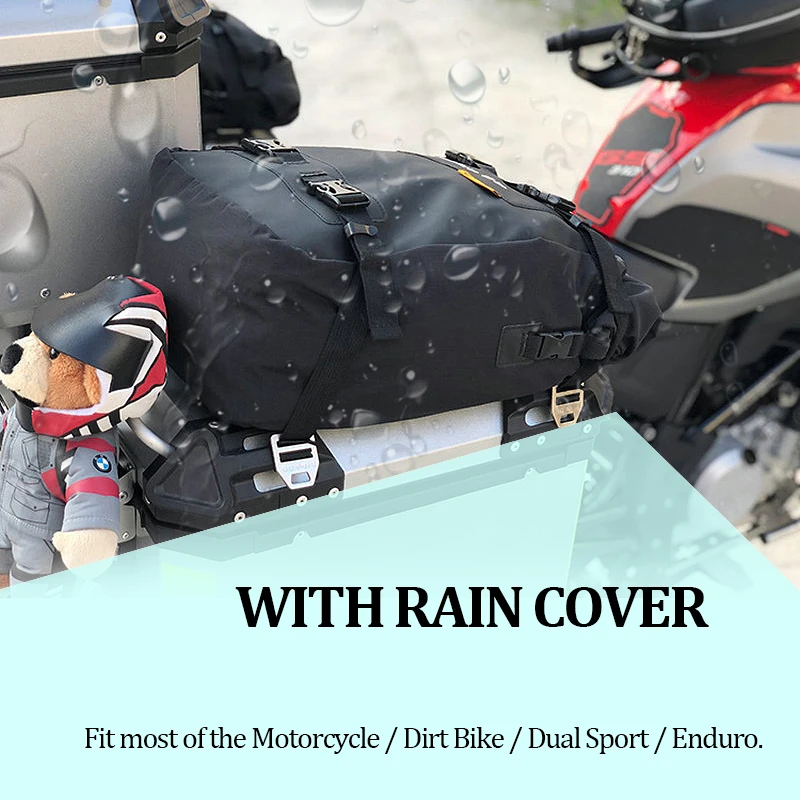 r1200gs r1250gs adv mt 09 mt07 tracer x-adv v-strom multi-function rear seat bag backpack saddlebags motorcycle waterproof bags11