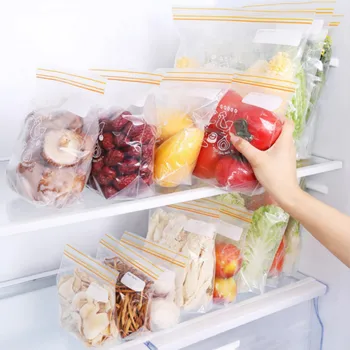 

Reusable Transparent Food Bags Nuts Candy Cookies Bag Seal Fresh Food Storage Bag Snacks Self Adhesive Sealed Kitchen Organizer