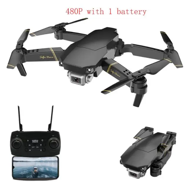 1 battery 480P GlobalDrone GD89 складной Радиоуправляемый Дрон RTF с гравитационной Очки виртуальной реальности VR Функция 6-Каналы коллекторный мотор, вертолет с дистанционным Управление Drone - Цвет: 1 battery 480P