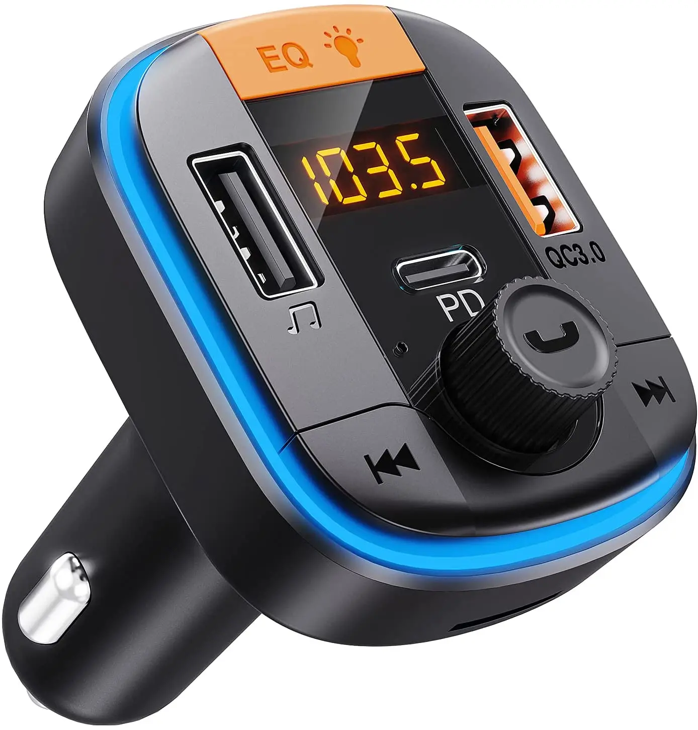 Bluetooth 5 0 FM автомобильный передатчик прикуриватель адаптер PD20W + QC3.0 аудио
