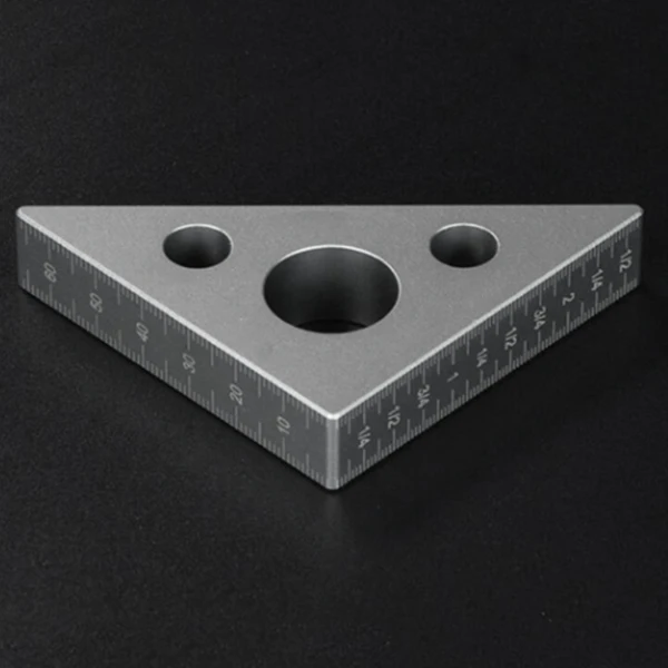 BMBY-1pcs алюминиевый высота Калибр дюймов, деревообрабатывающий треугольник линейка, Деревообрабатывающие инструменты