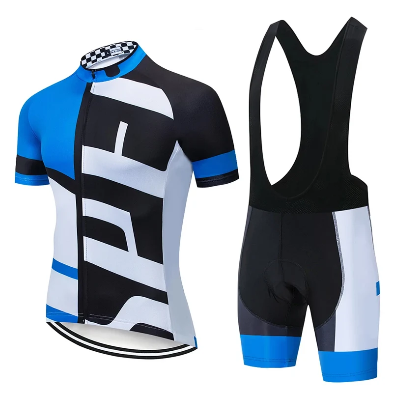 men cycling set Высококачественная Мужская одежда для велоспорта, комплект одежды для велоспорта, дышащая одежда с защитой от ультрафиолета, велосипедная одежда с коротким рукавом, комплекты для велоспорта - Цвет: men cycling set